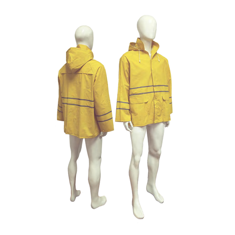 RC003R Polyester PVC покрытый отражающим защитным плащом